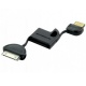 Cargador/cable USB Llavero Ipod/Iphone Negro