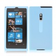 Funda de silicona transparente para Nokia Lumia 800 Rosa