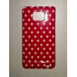 Carcasa trasera Samsung Galaxy S2 i9100 Lunares Roja