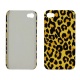 Carcasa trasera iPhone 4G y 4S Leopardo Amarilla