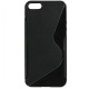 Funda Silicona Gel iPhone 5G Negra Brillo & Mate