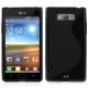 Funda Gel Silicona LG L7 Negra, Brillo y Mate