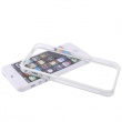 Bumper / Marco Antigolpes Botones Iphone 5 Blanco y Transparente