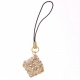 Colgante Movil Cuadrado Dorado Con Diamantes Dise