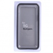 Bumper / Marco Antigolpes Botones Iphone 5 Blanco y Transparente