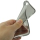 Funda Silicona Gel iPhone 5 Gris Semitransparente