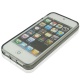 Funda Silicona Gel iPhone 5 Gris Semitransparente