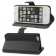 Funda Solapa Negra Adaptable como soporte para iphone 5