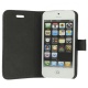 Funda Solapa Negra Adaptable como soporte para iphone 5