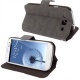Funda Solapa con Soporte Samsung I9300 Galaxy S III Gris