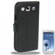 Funda Solapa Samsung I9300 Galaxy S III Negro con broche
