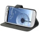 Funda Solapa Samsung I9300 Galaxy S III Negro con broche