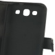 Funda Solapa Samsung I9300 Galaxy S III Negro con broche