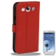 Funda Solapa Samsung I9300 Galaxy S III Rojo con broche