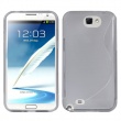 Funda TPU Samsung Galaxy Note II N7100 Gris Brillo y Mate